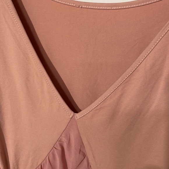 Pink Plus Size Chiffon Style Babydoll Dress - Picture 10 of 16